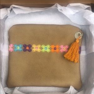 The Sunshine Line, one of a kind handmade & hand stitched pouches.